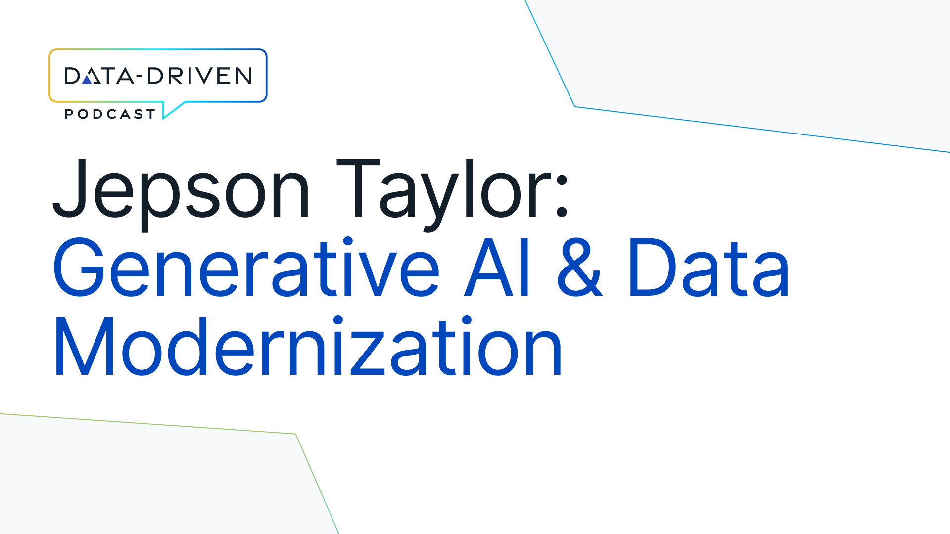 The Inflection Point of Generative AI, Analytics Role in AI and AtScale + Dataiku with Jepson Taylor