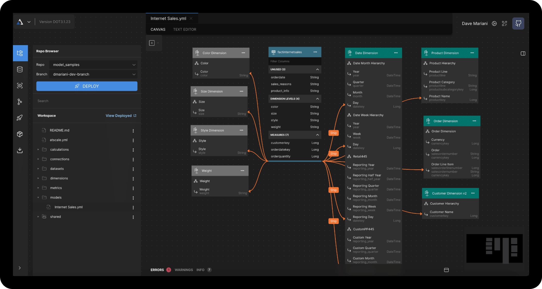 AtScale non-code-based modeling