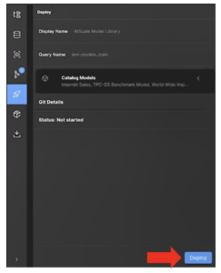 AtScale Design Center - Deploy Objects in SML