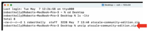 Unzip file containing product key