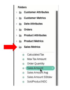 Expand folders in Tableau