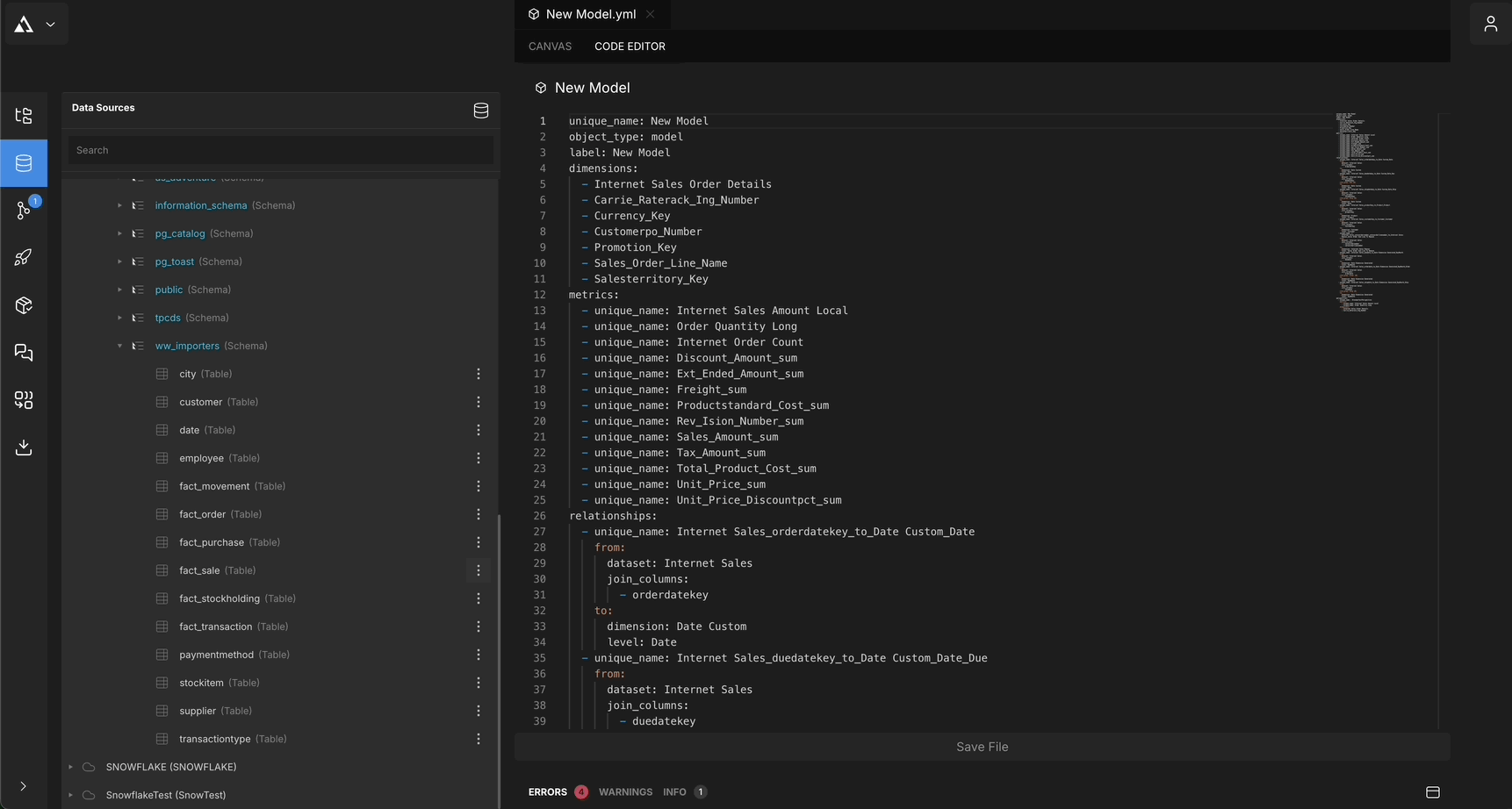 One click Modeling Using AtScale Semantic Layer Platform
