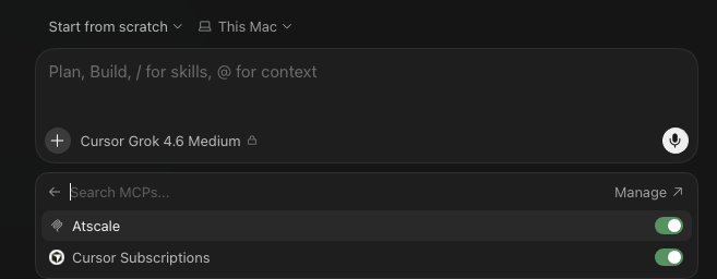 Confirm AtScale MCP is enabled